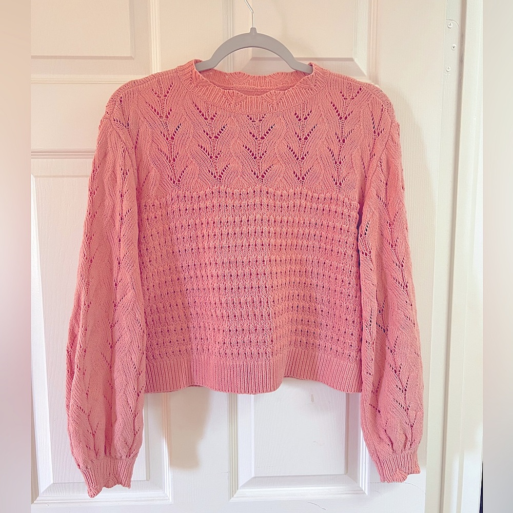 XS Polyester Knit Sweater by Lauren Conrad